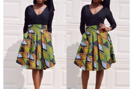 Strut out in short ankara skirts